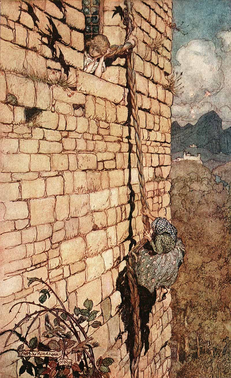 Колокольчик (Рапунцель) — старинная иллюстрация